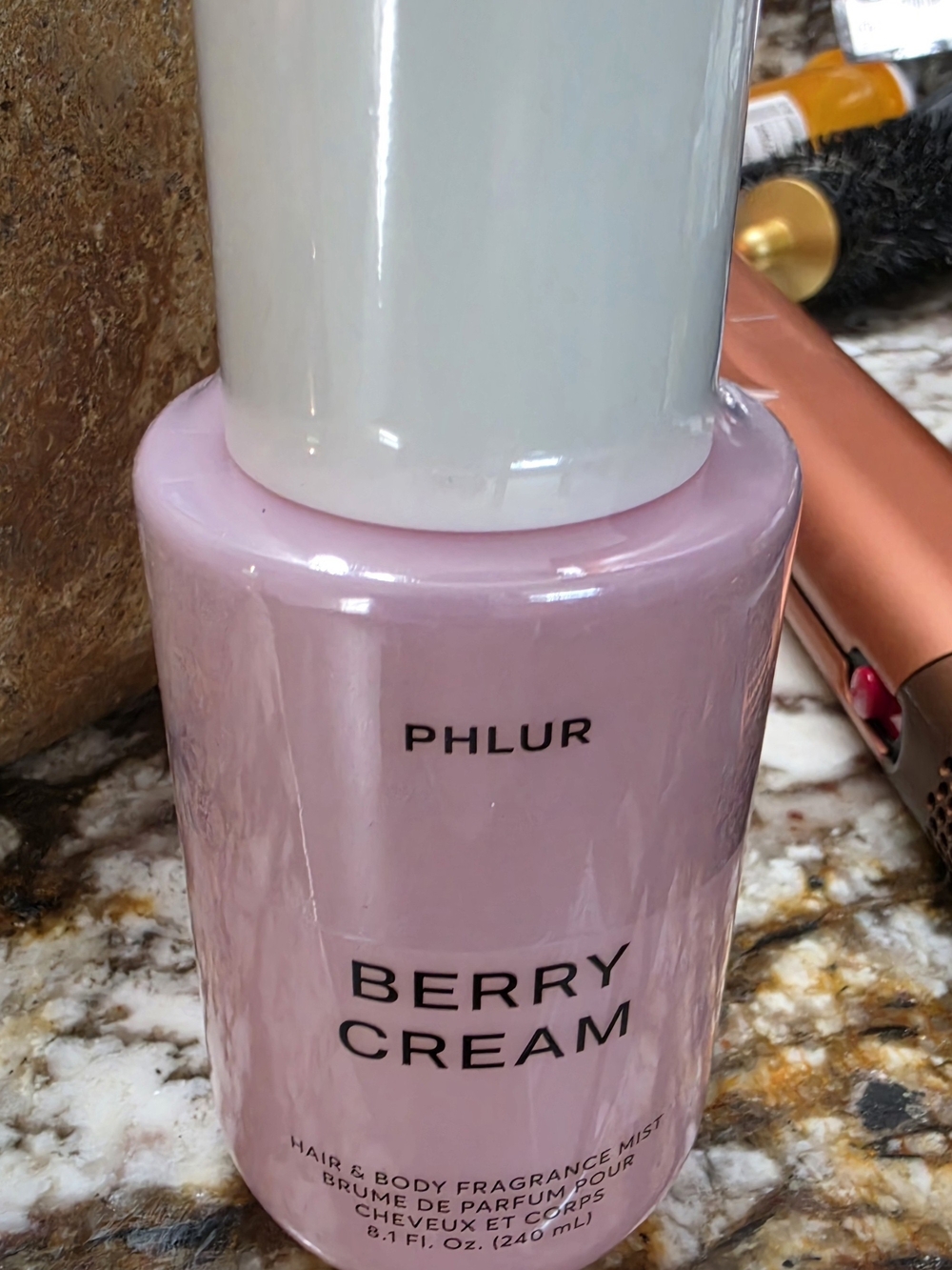 PHLUR Berry Cream Hair & Body Fragrance Mist — Pink